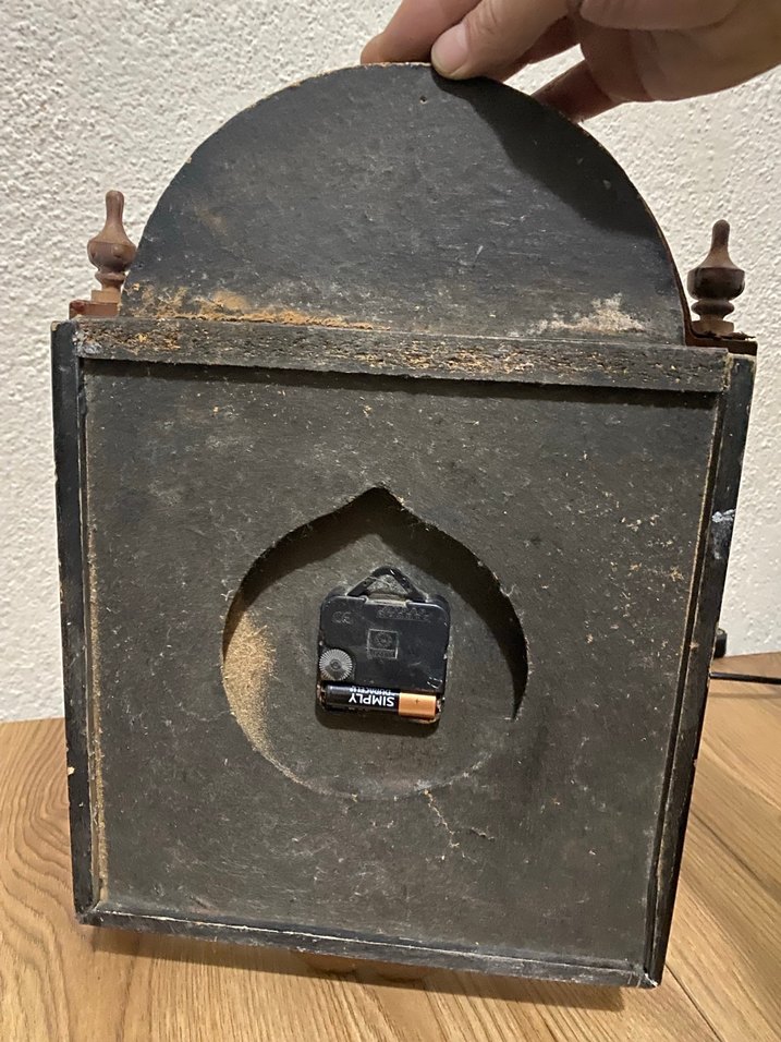 Koyu Kahverengi ahşap Masa Saati - Görsel 2