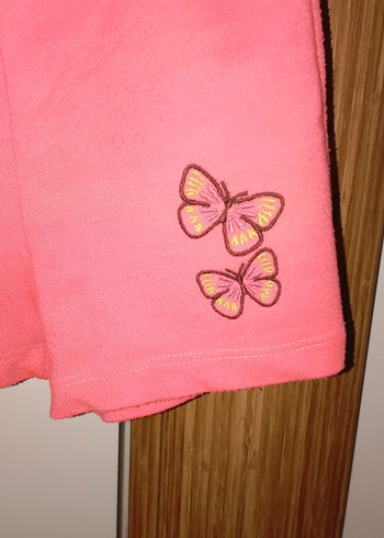 Kız Çocuk Pembe Polar Şort - Görsel 3