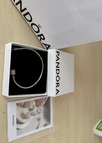Pandora Zincir Detaylı Gri Kadın Bileklik