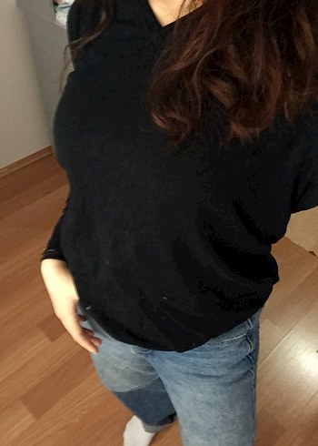 Diğer Siyah Boğazlı Kadın Triko
