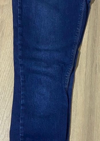 LC Waikiki Parlak Mavi Kemerli Kadın Kot Pantolon
