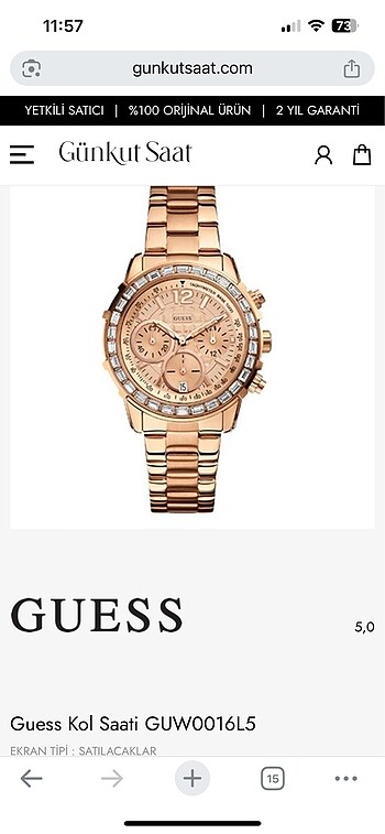 Orjinal Guess kadın saat - Görsel 8