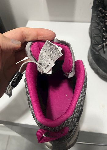 Kız Çocuk Gri-Pembe Kauçuk Botlar - Görsel 4