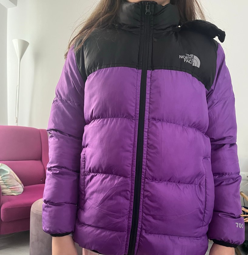 Mor Erkek The North Face Şişme Mont - Görsel 2