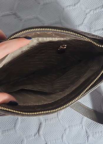 Polo Kahverengi Baskılı Deri Kadın Çanta - Görsel 4