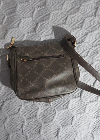 Polo Kahverengi Baskılı Deri Kadın Çanta - Görsel 5