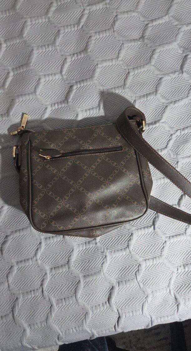 Polo Kahverengi Baskılı Deri Kadın Çanta - Görsel 5