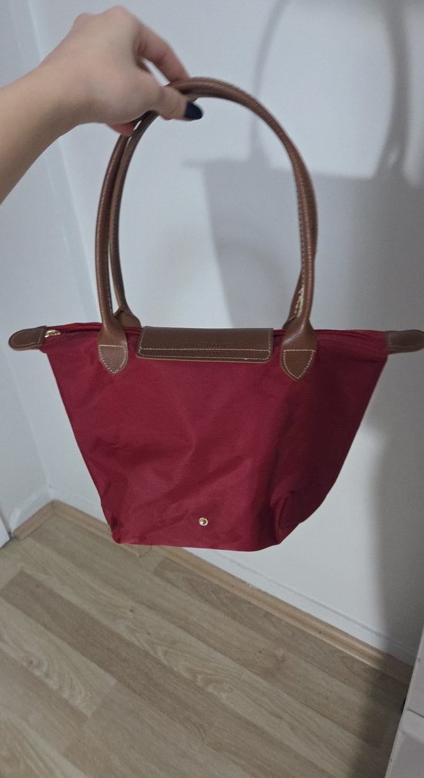 Longcahmp Bordo Kadın Omuz Çantası - Görsel 2