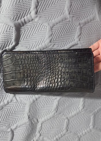 Vintage Kahverengi Yılan Desenli Deri Kadın Cüzdanı - Görsel 2