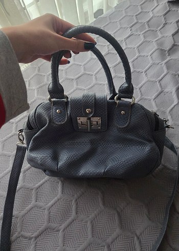 Mavi Vintage Çanta - Görsel 2