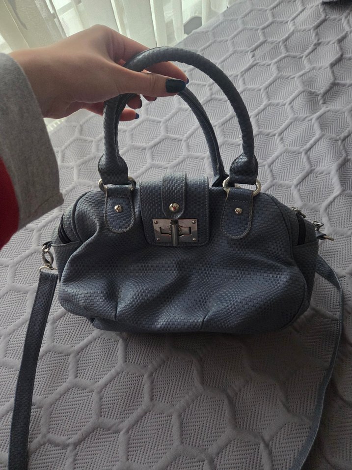 Mavi Vintage Çanta - Görsel 2