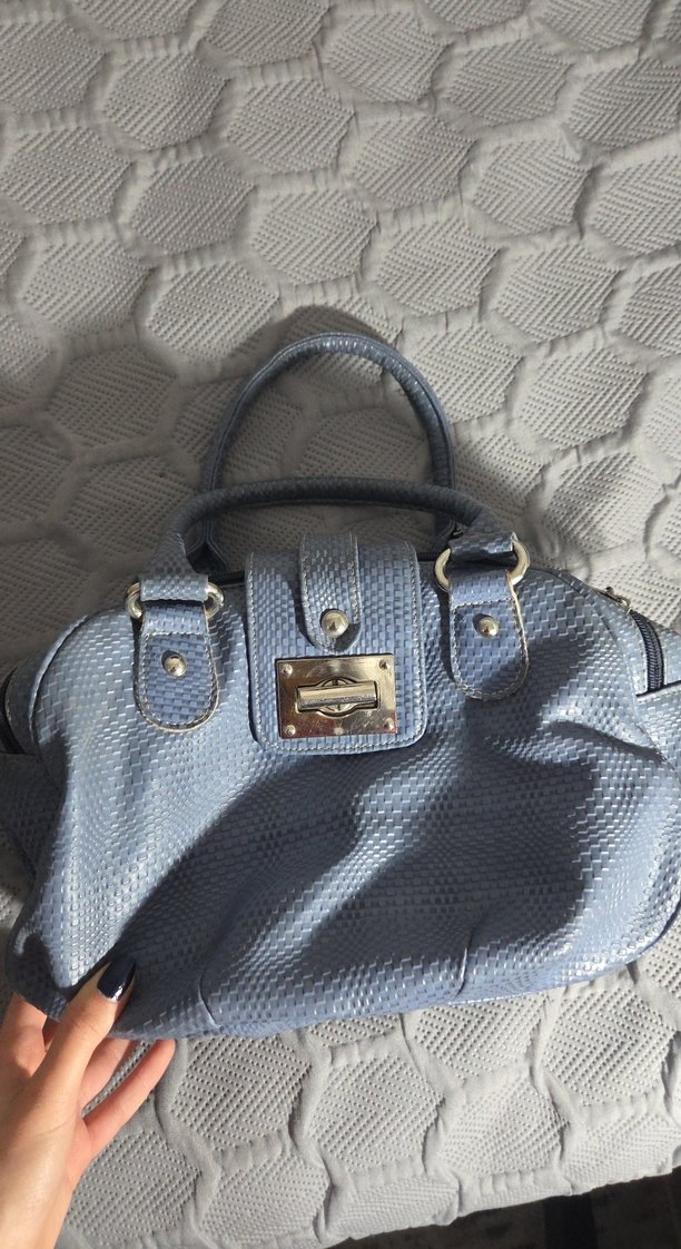 Mavi Vintage Çanta - Görsel 3