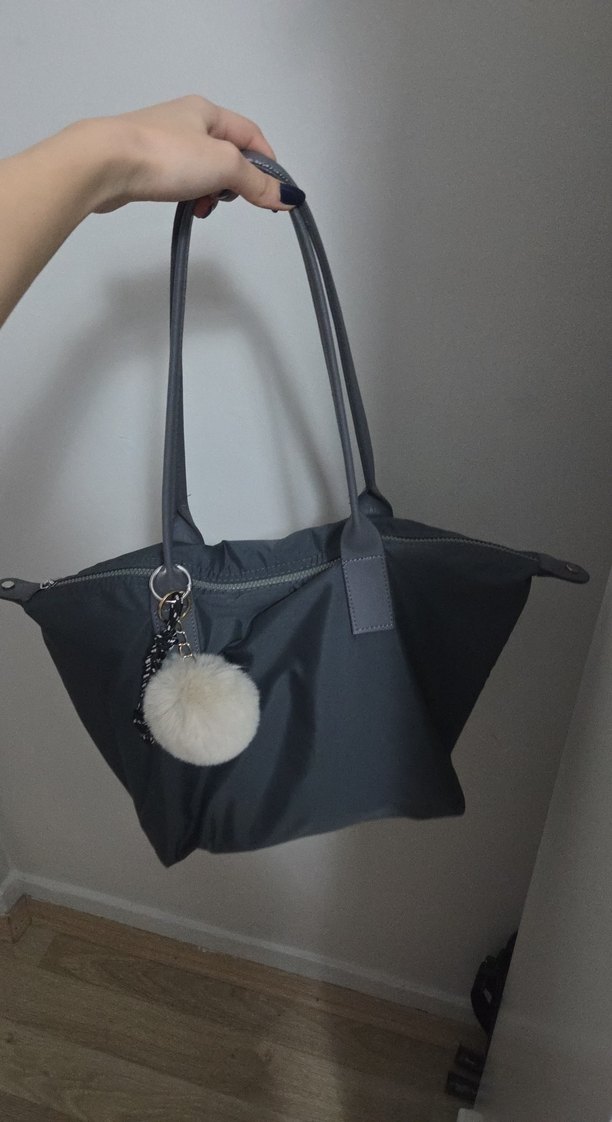 Gri Kadın Günlük Çanta - Görsel 3