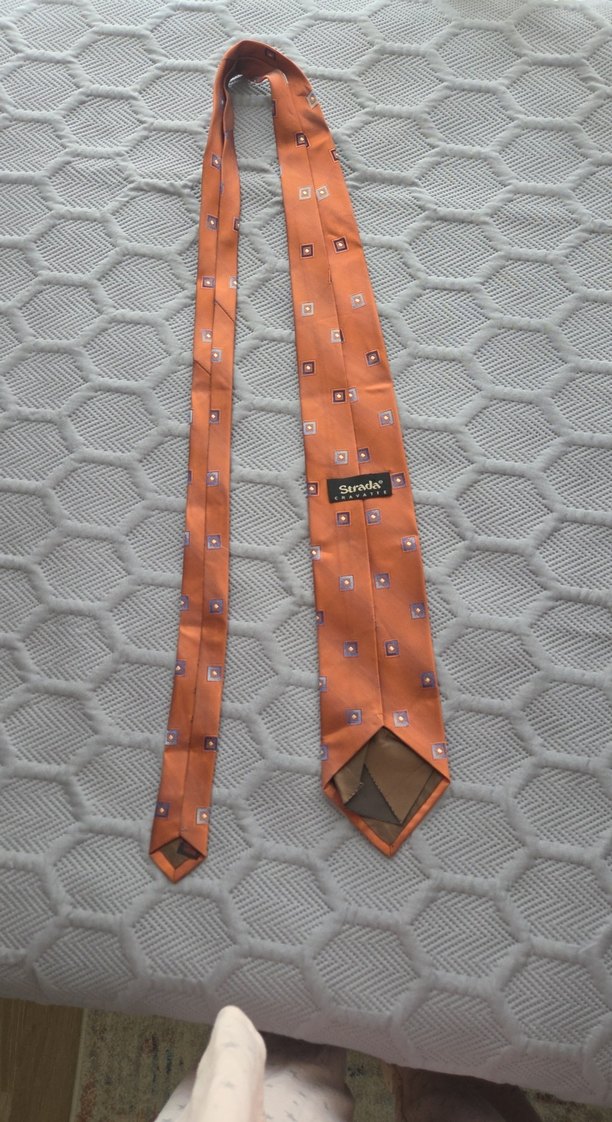 Klasik Kahverengi Erkek Kravat - Görsel 2