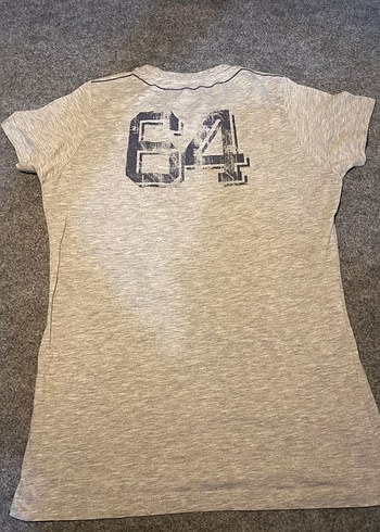 m Beden gri Renk Gri Kadın Tshirt Santa Barbara