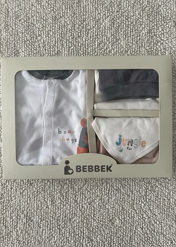 Bebek Nakışlı Uzun Kollu Pamuklu Kıyafet Seti