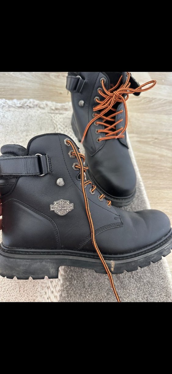 Erkek Kahverengi Biker Ayakkabı Bağcıkları - Görsel 2