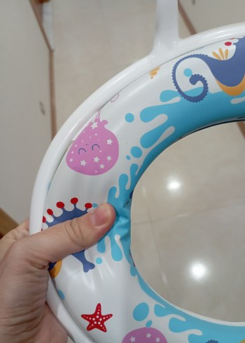 Renkli Çocuk Tuvalet Adaptörü ebebek ten alındı kullanılmamıştır - Görsel 2