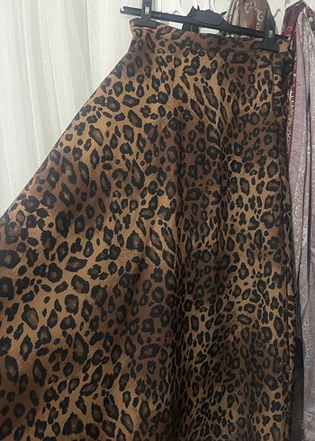 Bohem Leopar Desenli Uzun Etek - Görsel 4