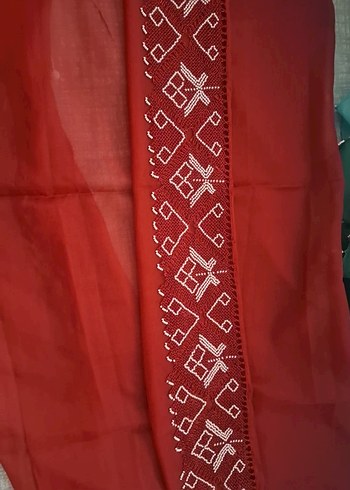  Beden bordo Renk Bordo Dantel Detaylı Kadın Şal