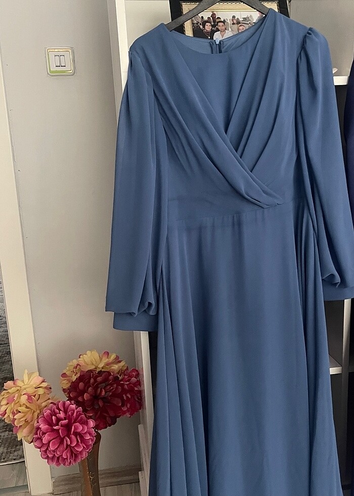 Şifon elbise - Görsel 3