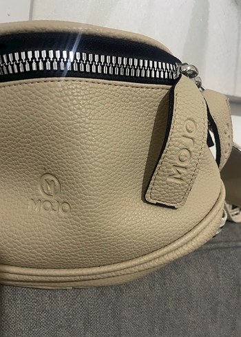 Bej Deri Kadın Çapraz Çanta - Görsel 2