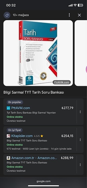 BİLGİ SARMAK TYT TARİH