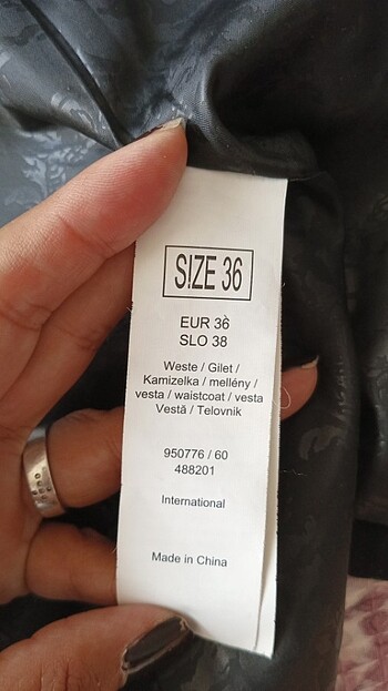 36 Beden siyah Renk Kadın yelek