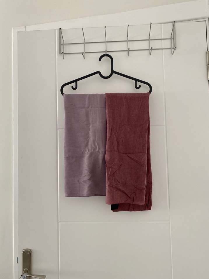 Bordo ve lila iki adet şal - Görsel 2