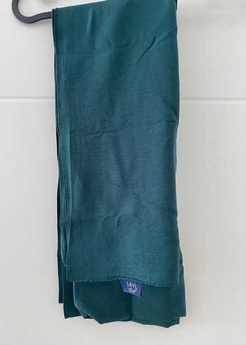 Kadın yeşil yumuşak kumaş şal - Görsel 2