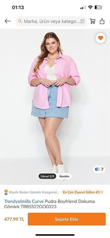 Büyük beden gömlek - Görsel 2