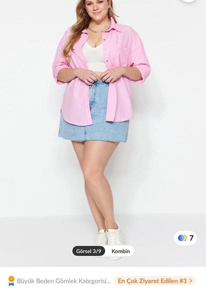 Büyük beden gömlek - Görsel 2