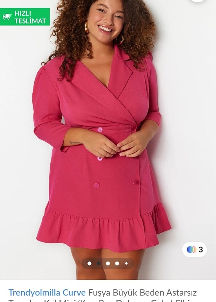 Büyük beden elbise - Görsel 2