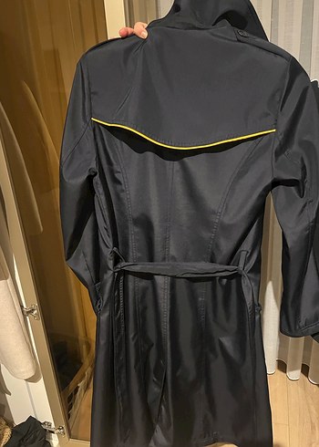 Siyah Midi Kadın Trençkot RASE - Görsel 2