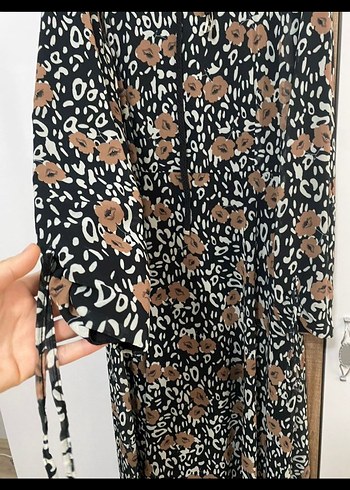 şifon tesettür elbise - Görsel 3