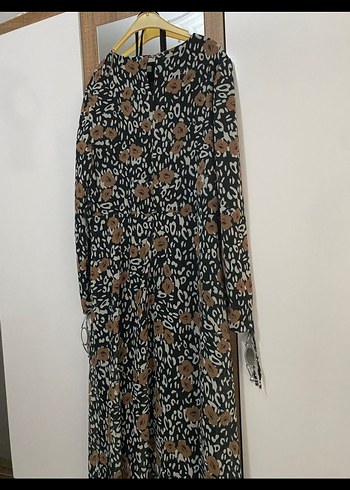 şifon tesettür elbise - Görsel 8