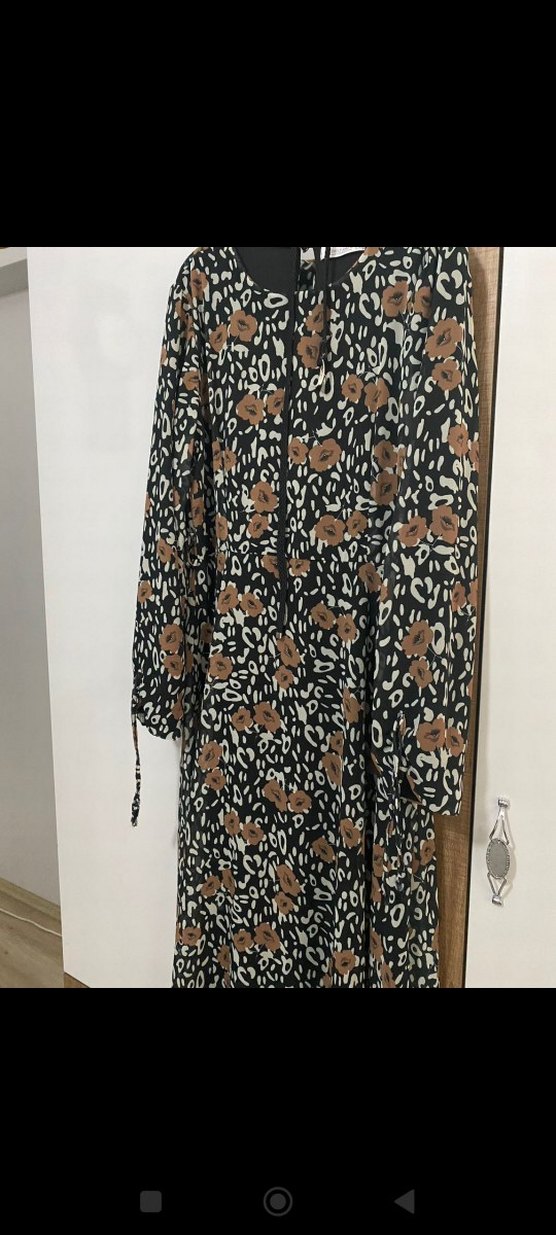 şifon tesettür elbise - Görsel 2