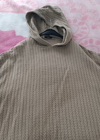 Bej Uzun Kollu Triko Kadın Elbise - Görsel 4