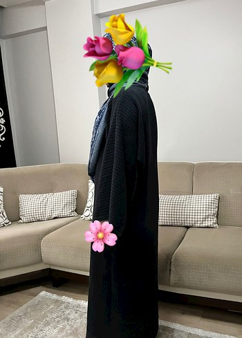 Kadın Siyah Uzun Triko elbise - Görsel 4