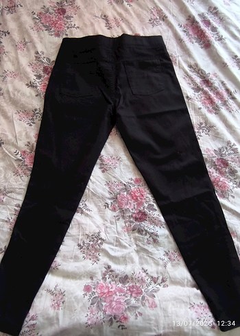 Siyah Kadın Dar Kesim Kumaş Pantolon - Görsel 5