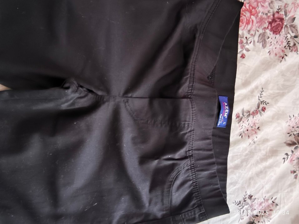 Siyah Kadın Dar Kesim Kumaş Pantolon - Görsel 3