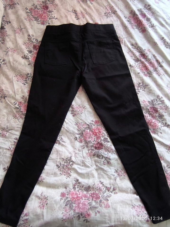 Siyah Kadın Dar Kesim Kumaş Pantolon - Görsel 5