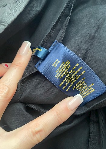 Düğmeli Lacivert Kadın Kumaş Pantolon - Görsel 2