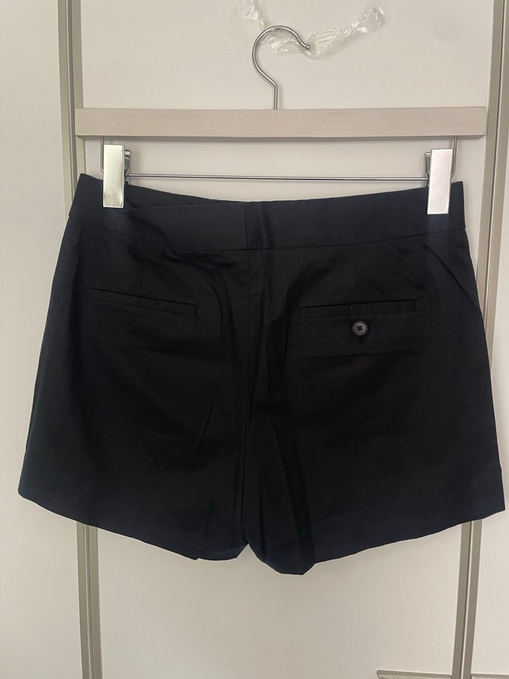 Düğmeli Lacivert Kadın Kumaş Pantolon - Görsel 4