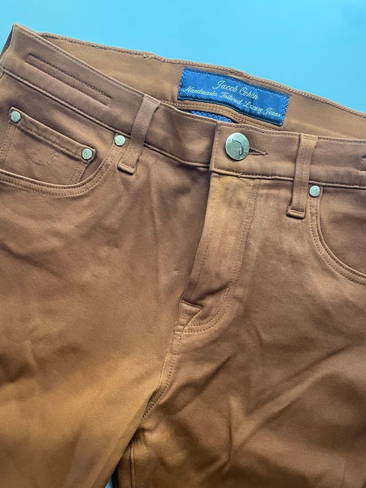 Kadın Kahverengi Deri Pantolon jacop kohen - Görsel 2