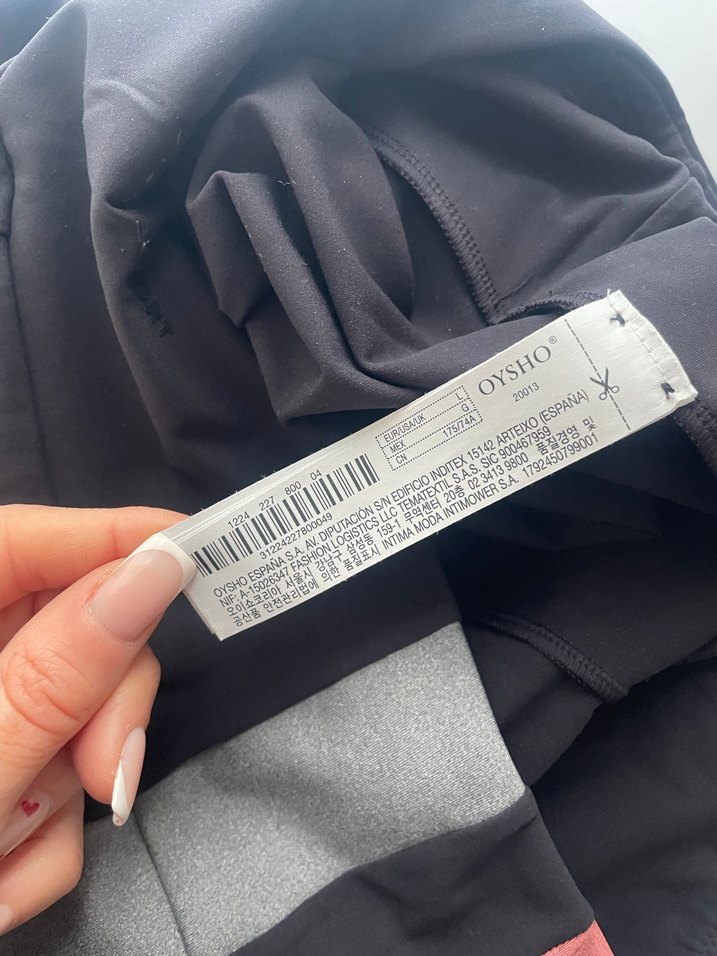 Oysho Spor Siyah Baskılı Kadın Tayt - Görsel 3