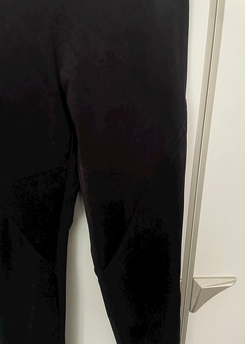 Kahverengi Süet Kadın Pantolon, Fermuarlı, Midi Boy - Görsel 4