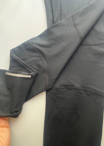 Nike Siyah Fermuarlı Spor Tayt - Görsel 2