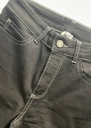 Siyah Regular Fit Kadın Kot Pantolon - Görsel 3