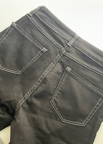 Siyah Regular Fit Kadın Kot Pantolon - Görsel 4